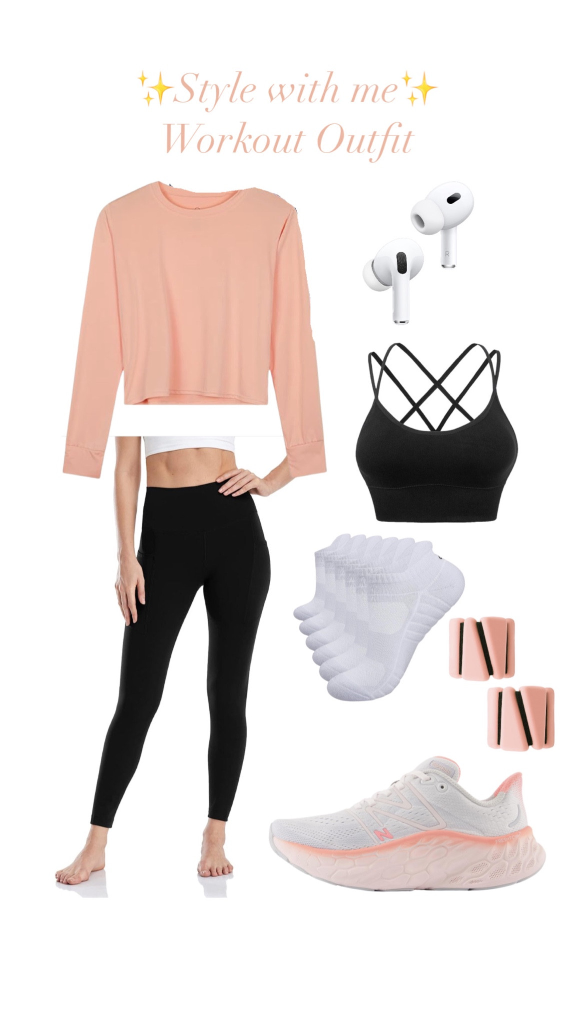 Amazon Workout Oufit / New Balance sneakers / Amazon style / airpods / ankle weights / fit / fitness / lounge wear ✨

#LTKfitness #LTKstyletip #LTKSeasonal