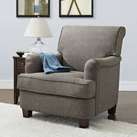 Better Homes & Gardens Grayson Rolled Top Club Chair with Nailheads, Multiple Colors | Walmart (US)
