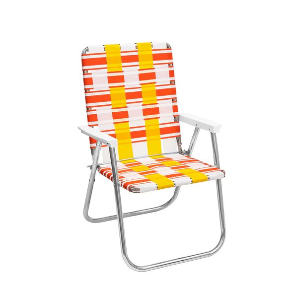 FUNBOY Retro Lawn Chair - Orange/Yellow | FUNBOY