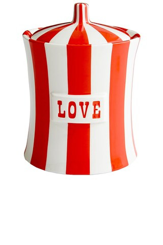 Jonathan Adler Vice Love Canister in Red & White from Revolve.com | Revolve Clothing (Global)