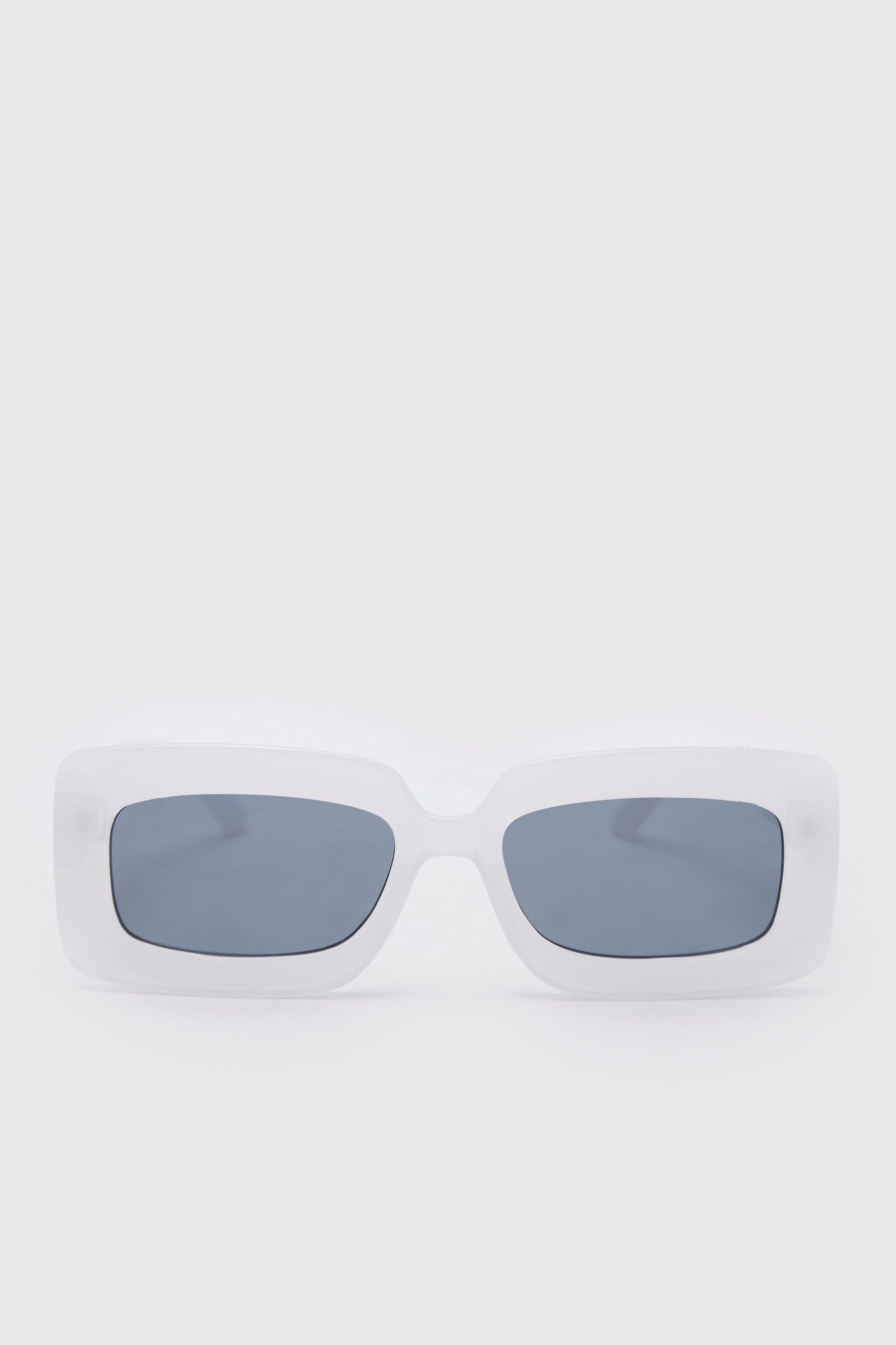 Recycled Deep Set Rectangle Sunglasses | Boohoo.com (UK & IE)
