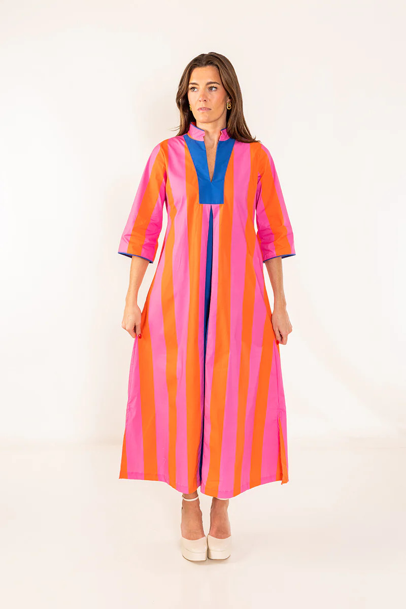 Martini Stripe Tuni Caftan | House Of MBR