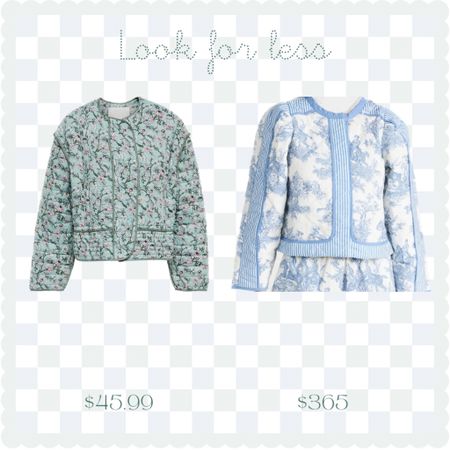 Look for less - quilted, printed jackets made to layer! Options from Amazon and Shopbop linked! 

#LTKfindsunder50 #LTKfindsunder100 #LTKSeasonal