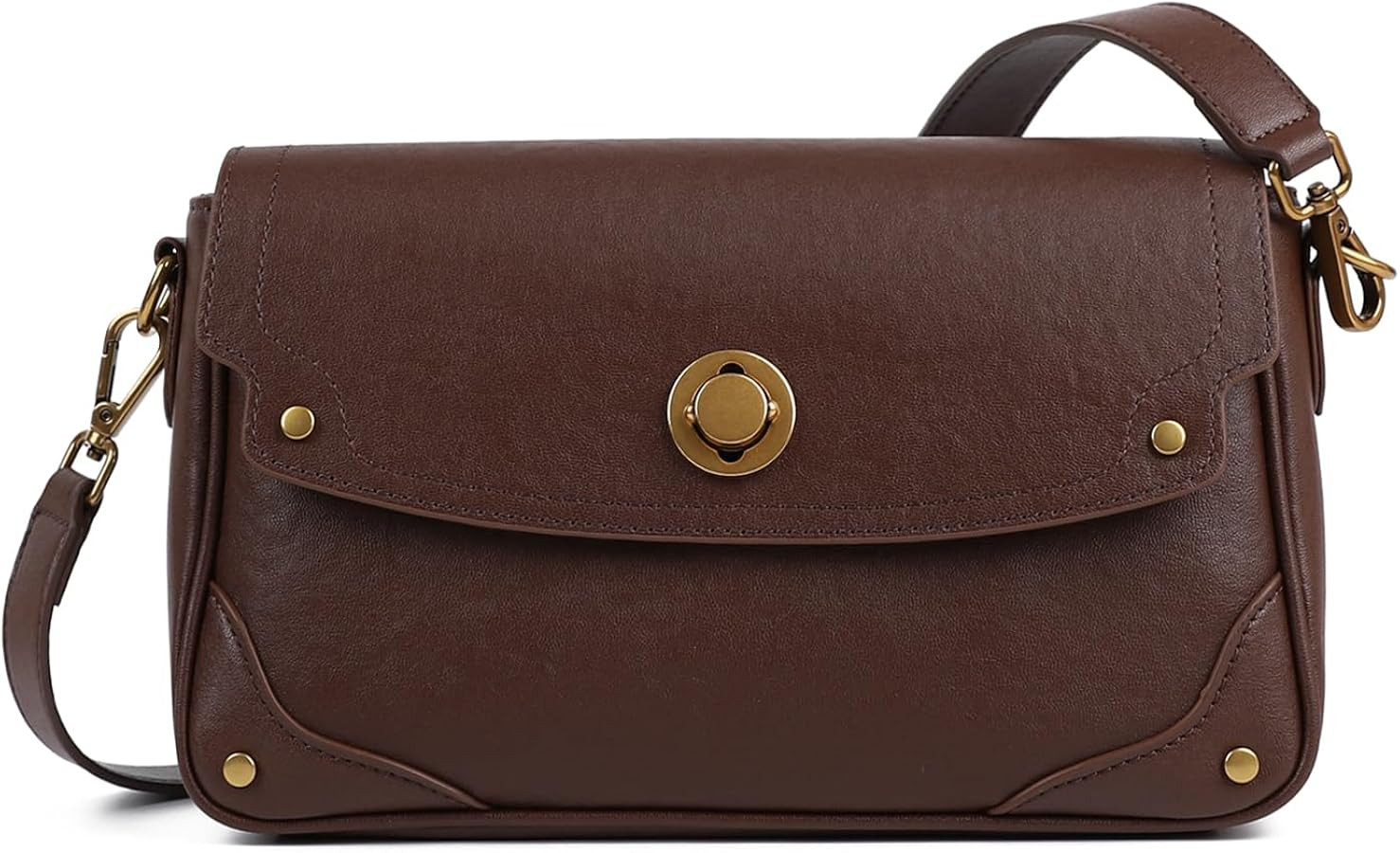 MFFOR Genuine Leather Crossbody Bags for Women, Adjustable Shoulder Purses | Amazon (US)