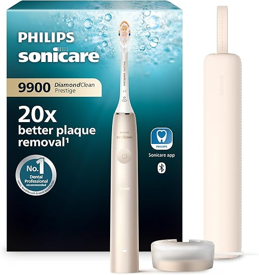 Philips Sonicare DiamondClean Prestige 9900 – Elektrische Schallzahnbürste mit 1x A3 Premium-A... | Amazon (DE)