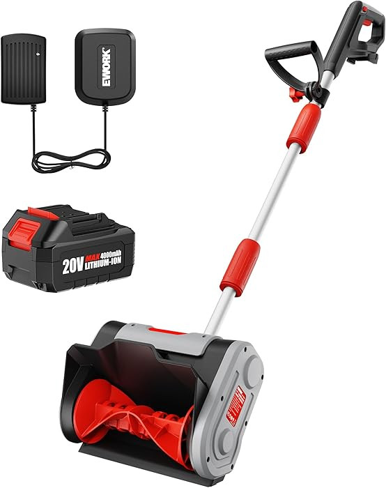 EWORK Electric Snow Shovel Cordless, 20V 11'' Lightweight Electric Snow Blower Shovel, with Adjus... | Amazon (US)