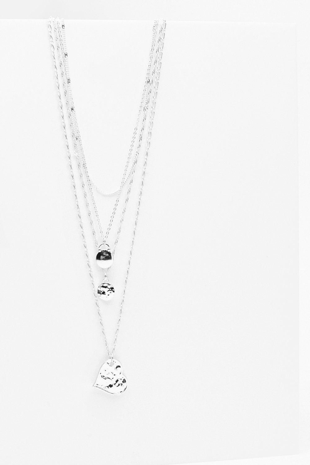 Womens This Heart Belongs to Layered Charm Necklace - Silver | NastyGal (US & CA)