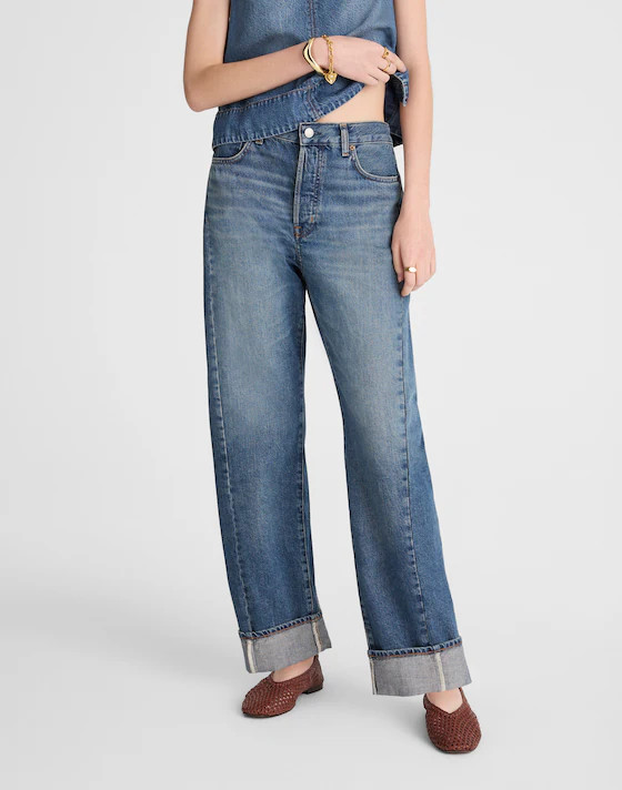 The Pieced Barrel-Leg Full-Length Jean | Madewell