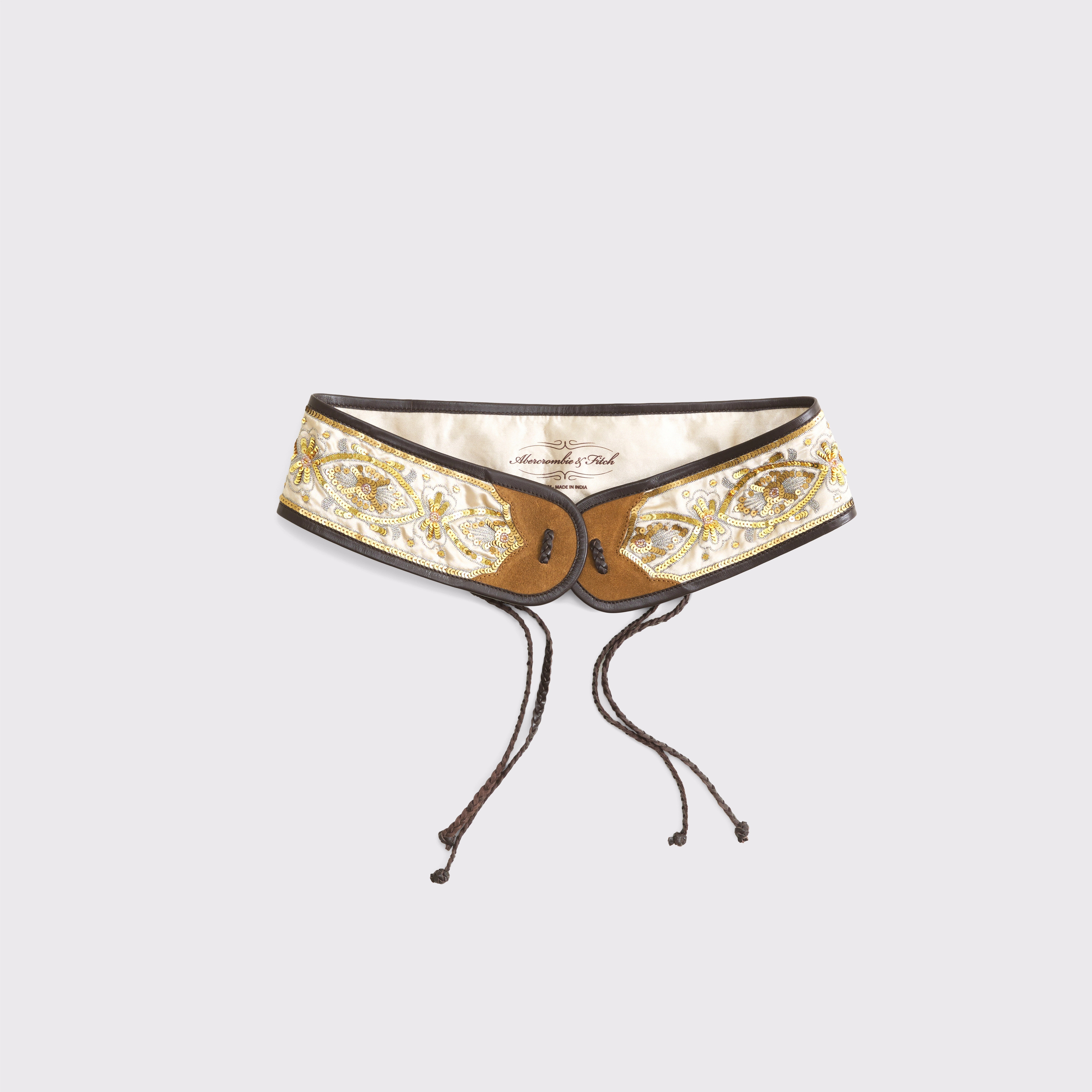 Embellished Wide Sash Belt | Abercrombie & Fitch (US)