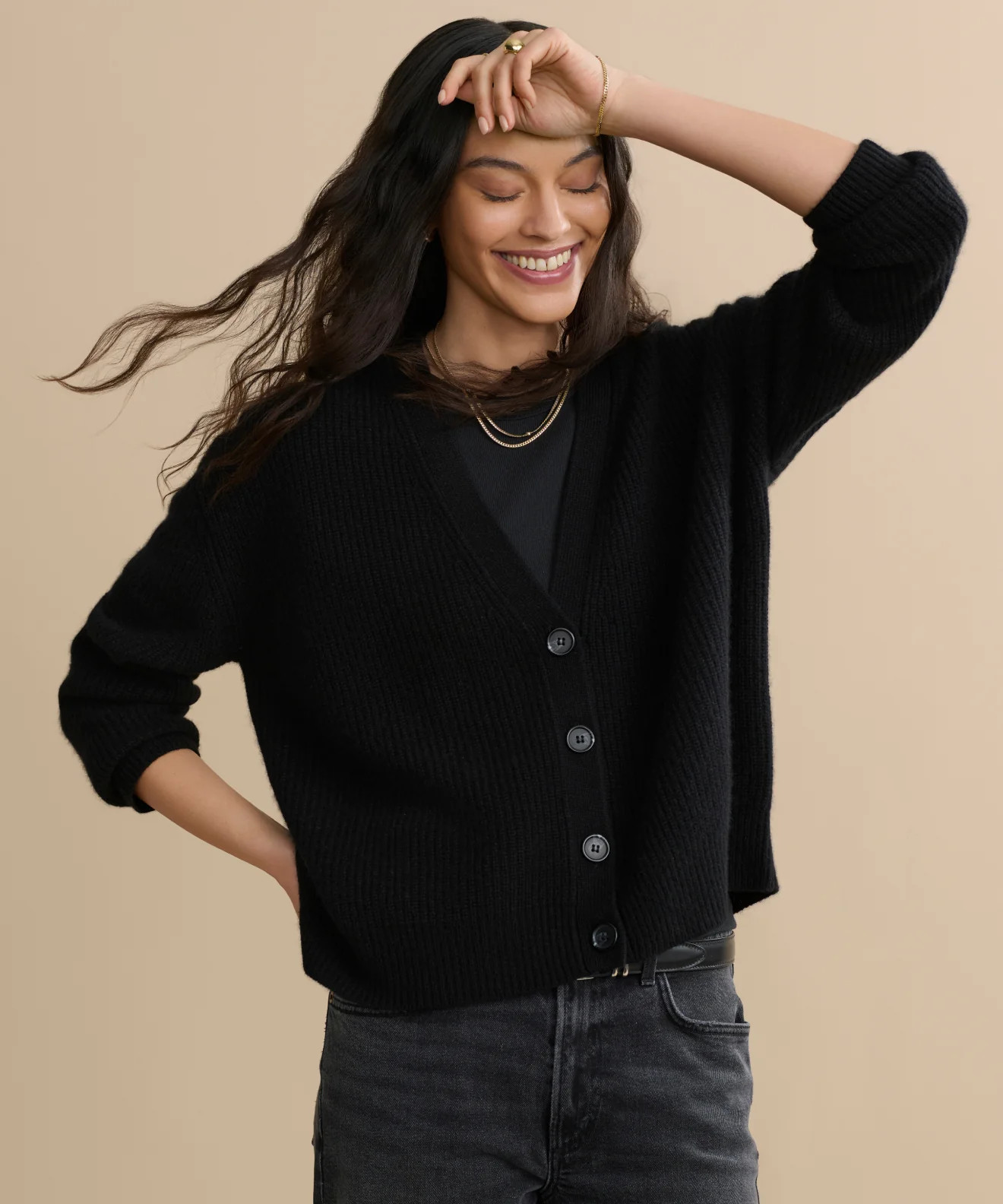 Cropped Cashmere Cocoon Cardigan | Jenni Kayne