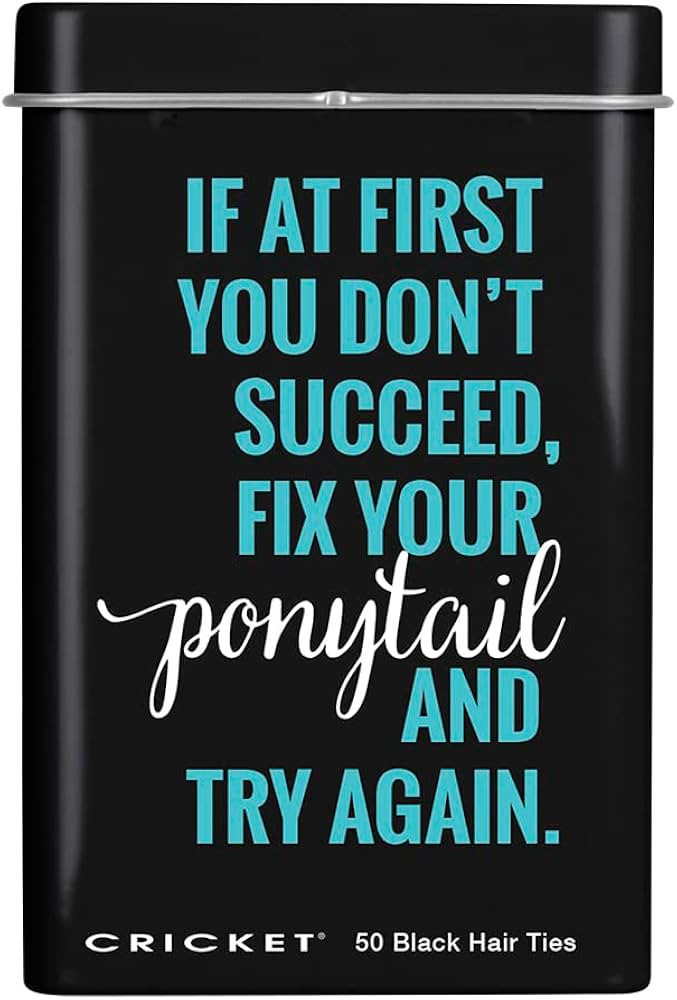 Cricket Fix Your Ponytail Tin For Home, On the Go, Salon, Barbershops with Non Metal Hairties and... | Amazon (US)