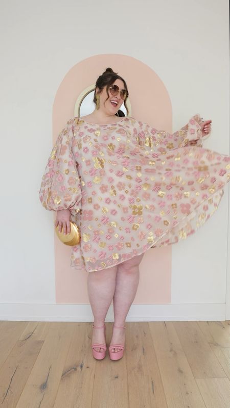 Plus size party floral mini dress outfit 

Sizing: XXL +3” in dress 

#LTKcurves #LTKstyletip #LTKwedding