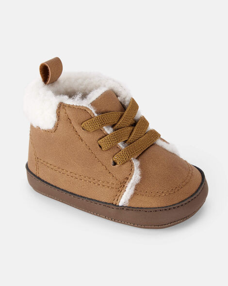 Baby Boy Sherpa Lined Boots - Brown | Carter's Inc