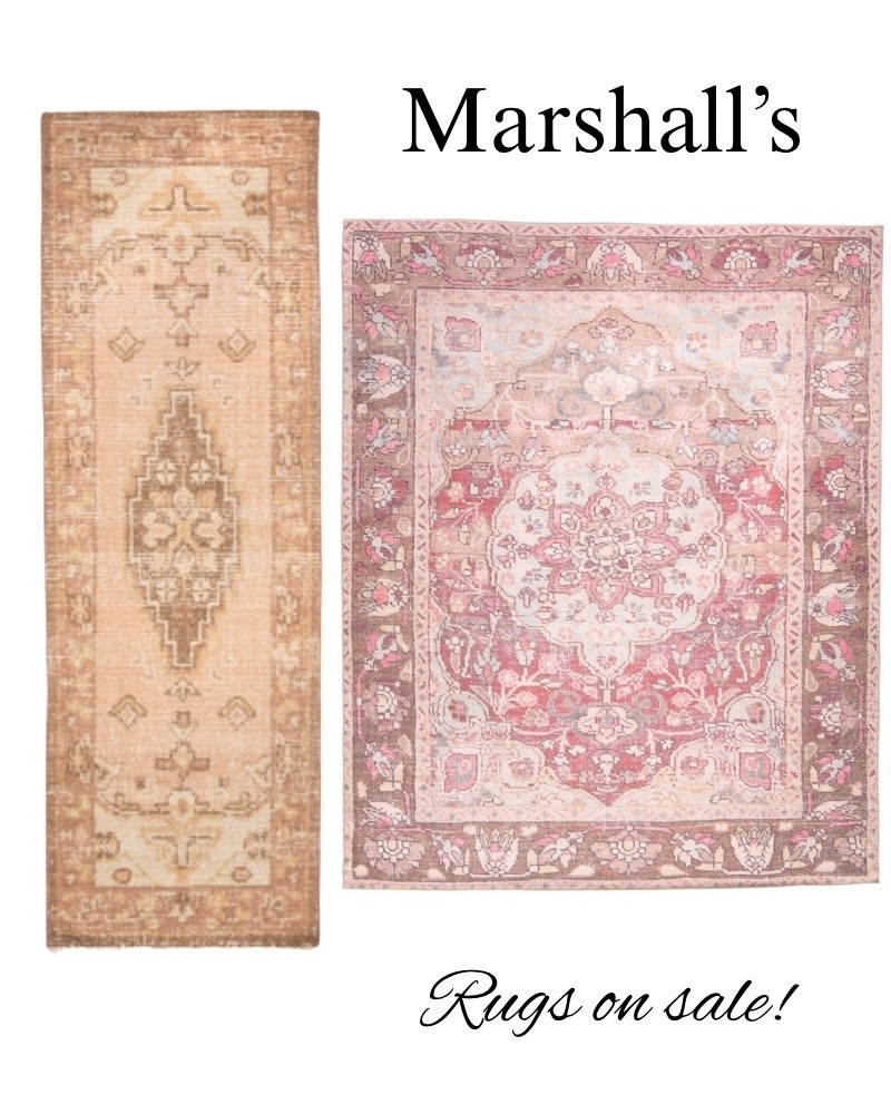 Designer rugs on sale at Marshalls. This pink rug would be so pretty in a girl’s bedroom and I love this rug runner, vintage, Parisian style, coastal, modern, bathroom, mudroom, hallway.

#LTKSaleAlert #LTKHome