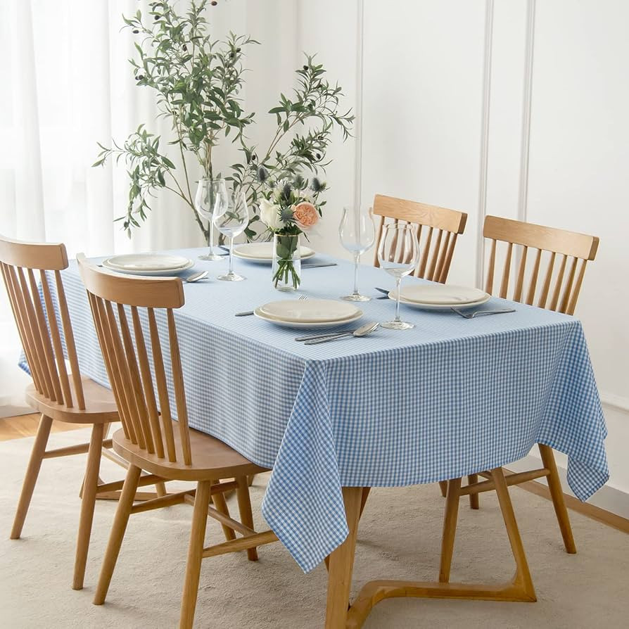 maxmill Rectangle Checkered Tablecloth Waterproof Spillproof Wrinkle Resistant Buffalo Plaid Heav... | Amazon (US)