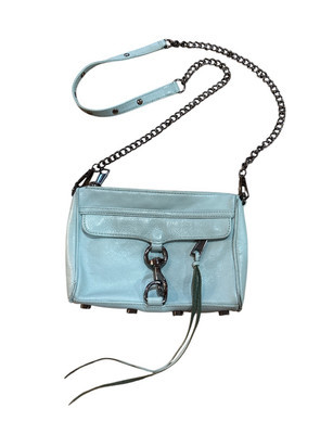 Rebecca Minkoff Mini MAC Crossbody Purse Bag Turquoise Robins Egg Blue Tasseled | eBay AU