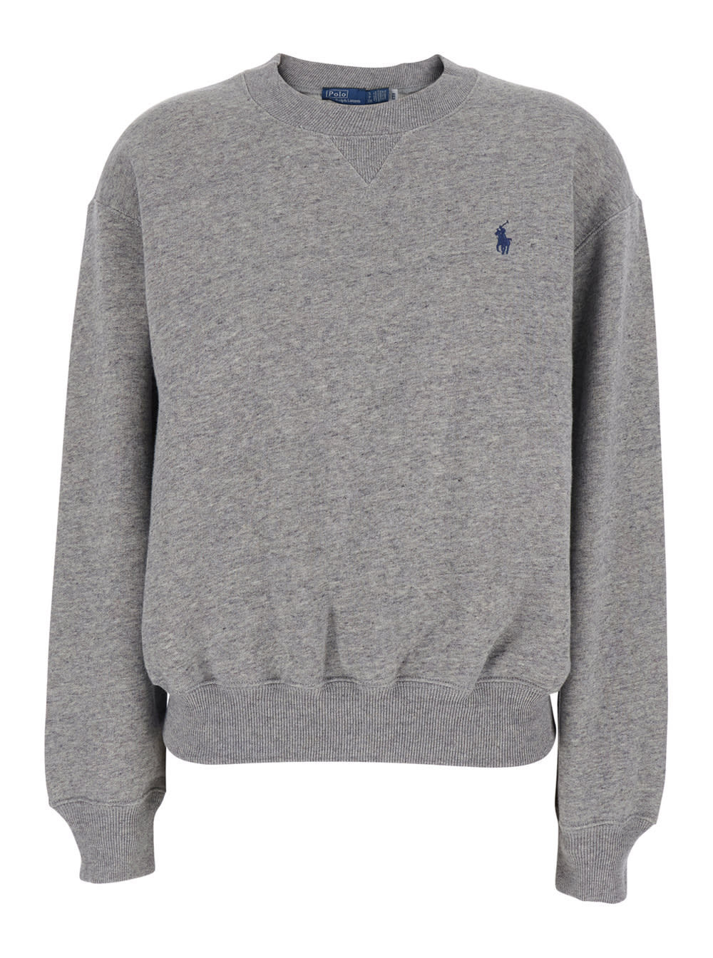 Polo Ralph Lauren Grey Sweatshirt With Pony Embroidery On The Front In Cotton For Women | Italist.com US