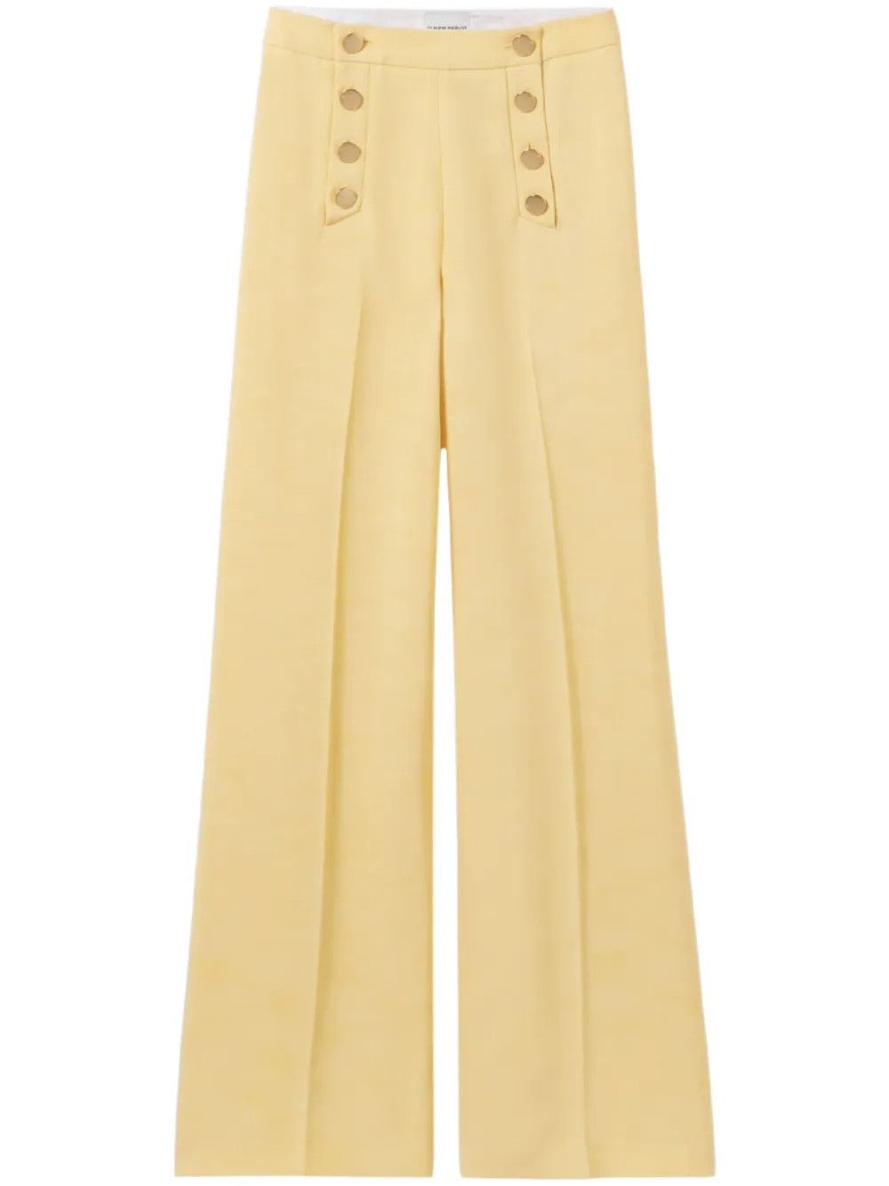 Claudie Pierlot straight-leg Trousers | Yellow | FARFETCH UK | Farfetch Global