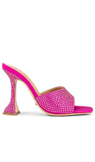 Serri Mule in Pink Satin | Revolve Clothing (Global)