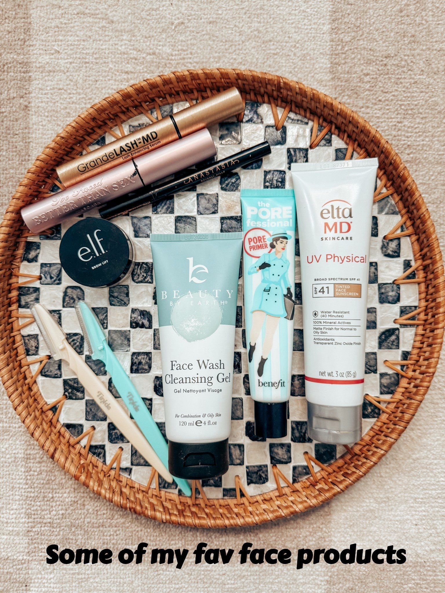 These are some of my fave products. 
My eyebrow and eyelash combo. 
My pore primer 
And I love this tinted sunscreen for my face. 
These are also the best razors to get the peach fuzz off. 


#LTKOver40 #LTKStyleTip #LTKBeauty