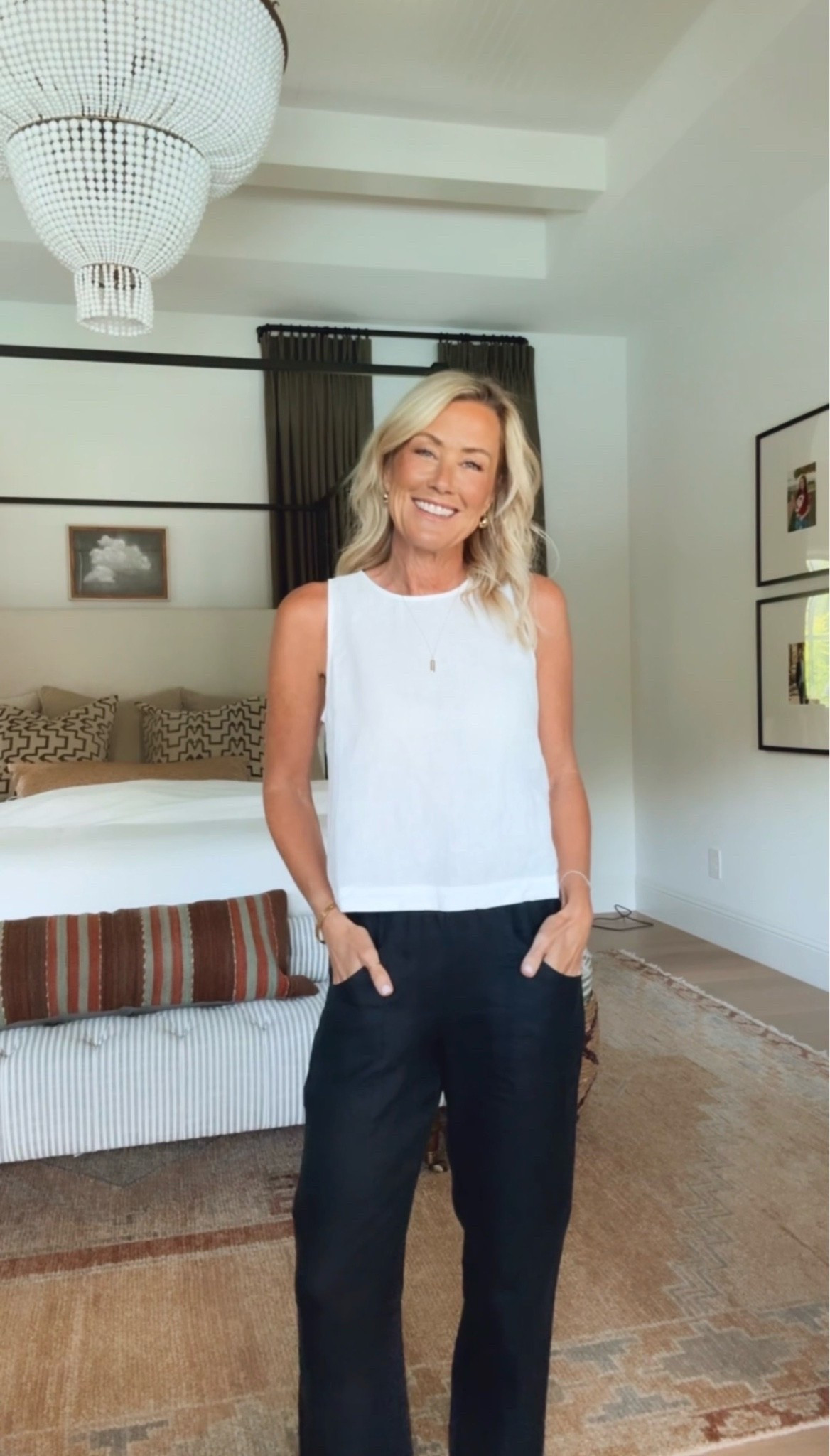 Quince basics are as good as it gets! Love the clean look of this b&w fit.
Top: xs
Pants: xs

#LTKootd #LTKOver40 #LTKSeasonal