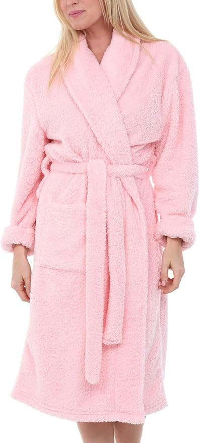 Alexander Del Rossa Fluffy Robe, Fuzzy Robe for Women, Warm Soft Fluffy Robes for Women, Cute Wom... | Amazon (US)