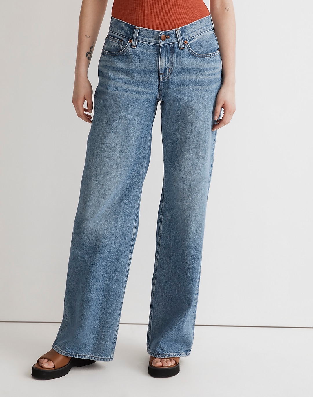 Low-Rise Superwide-Leg Jeans in Mainview Wash | Madewell