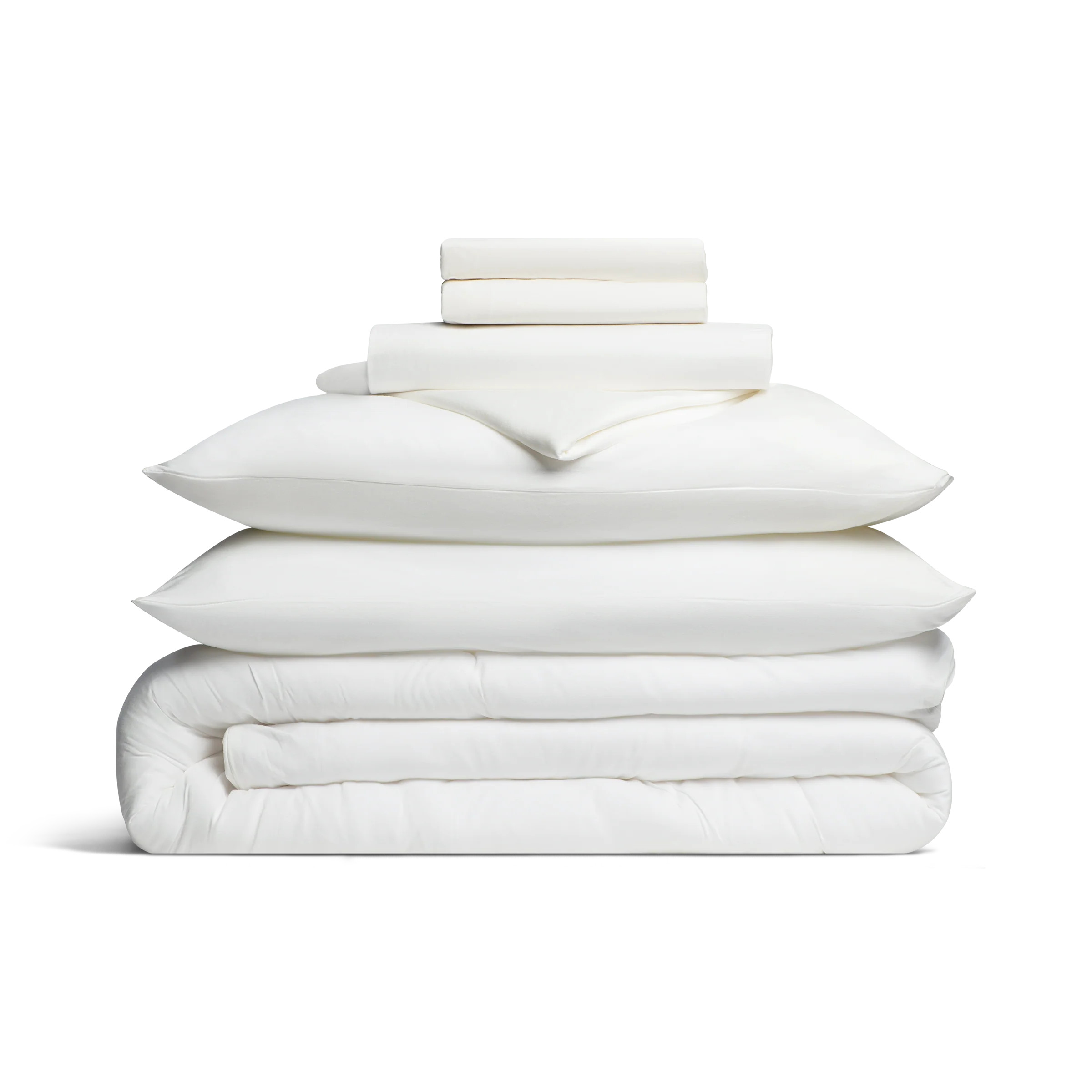 Jersey Knit Bundle in Cloud White | BleuBully Bedding