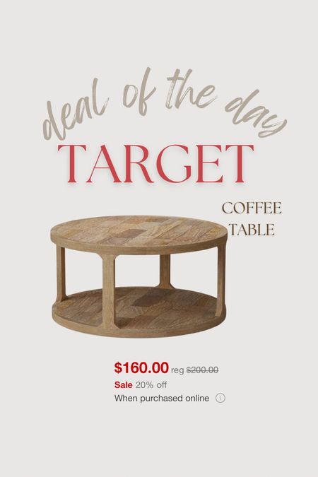 Beautiful coffee table on deal of the day!