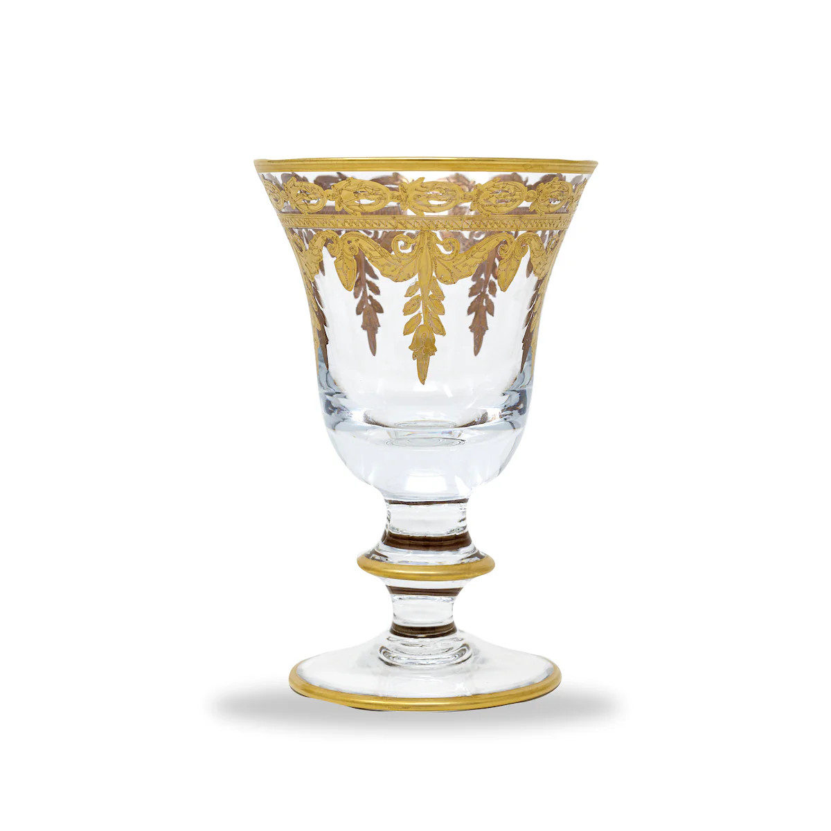 Vetro Gold Water/Wine Glass | Arte Italica & Crown Linen Designs