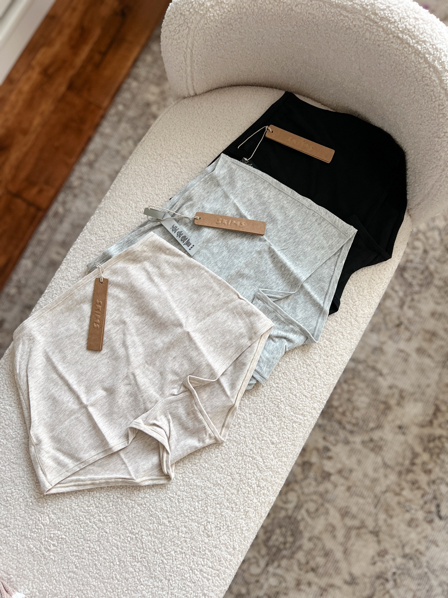 These are my favorite cotton undies - I love all of the styles but these boy shorts are the best especially to sleep in or wear under sweats! So comfy. 