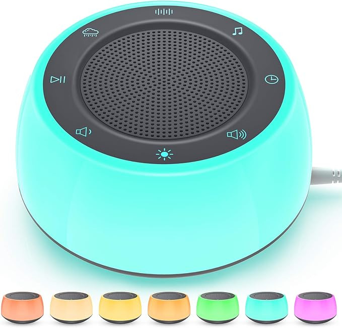 White Noise Machine for Sleeping Baby Adults Kids, Sound Machine with Night Light, 16 Soothing So... | Amazon (US)