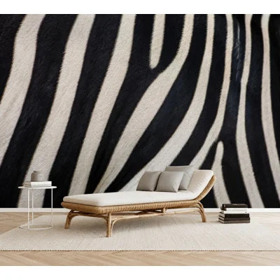 Wall Mural Peel and Stick Wallpaper zebra skin african animals free Self-Adhesive Removable Contact Paper Wall Decor for Living Room Bedroom 69"H x 96 | Wayfair North America