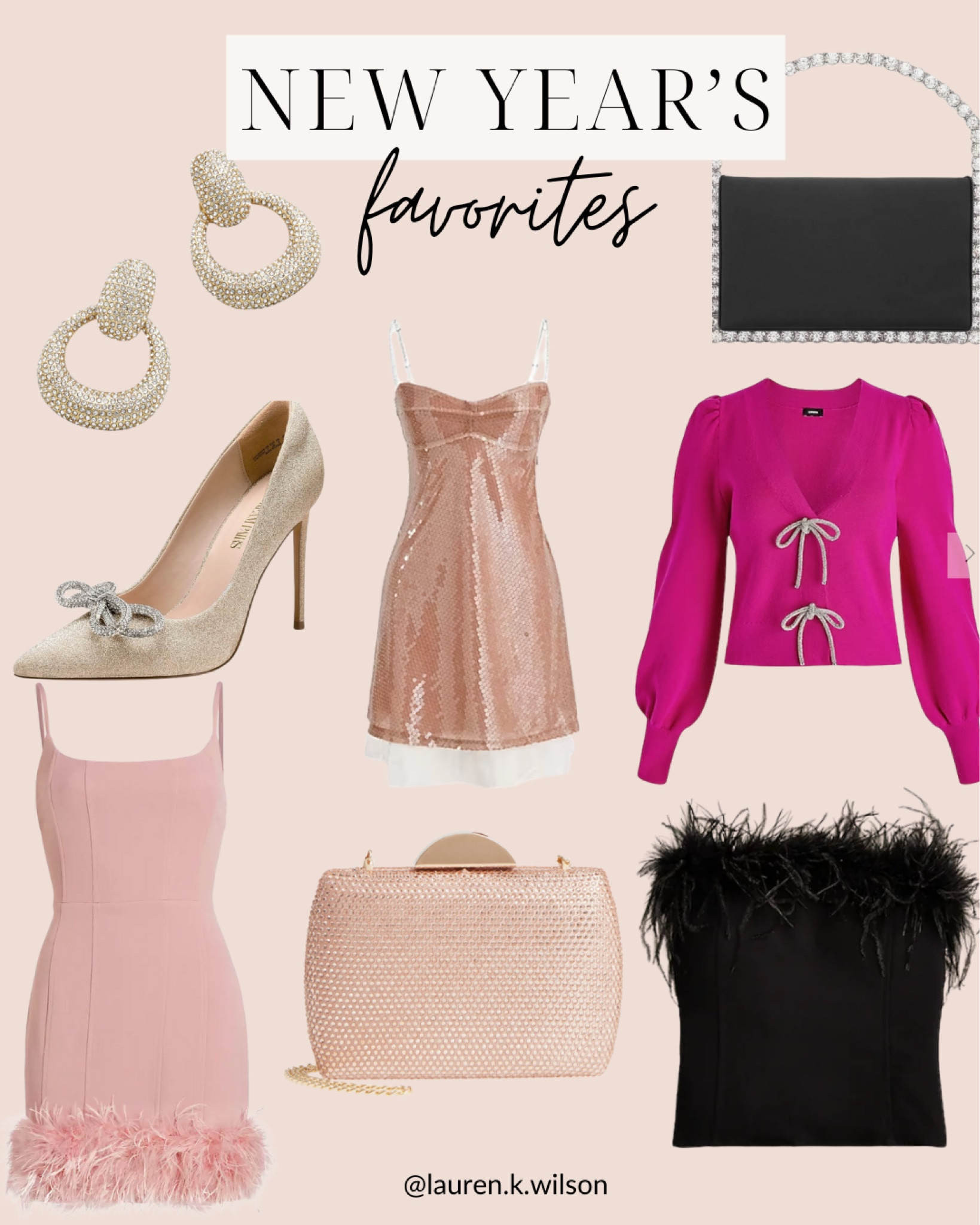 New years favorites, rhinestone, embellished, handbag, purse, feather, bow, pointed toe heels, cardigans, clutch 

#LTKstyletip #LTKSeasonal #LTKHoliday