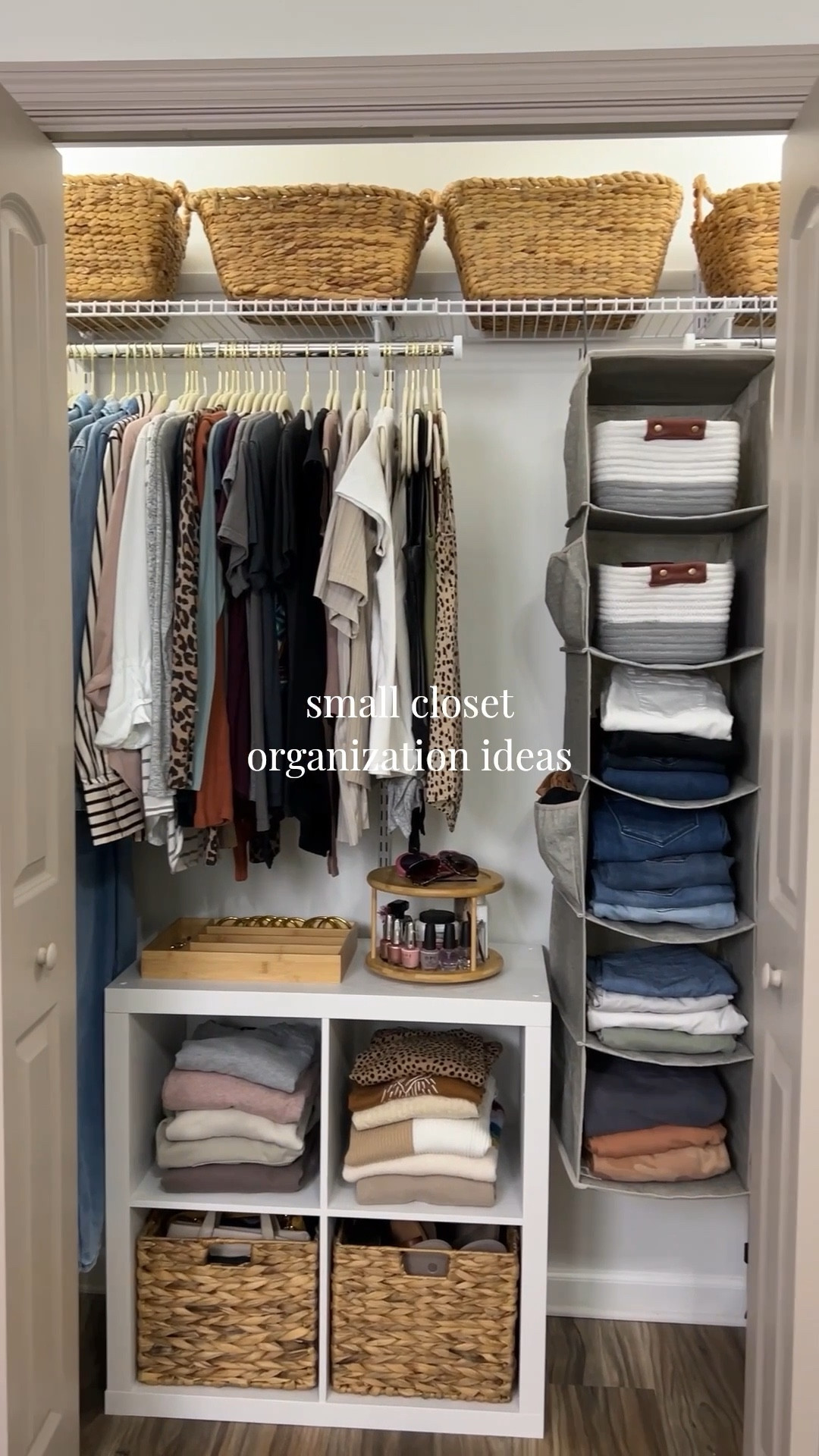 Small closet organization ideas on a budget. Everything is from Walmart US except the closet system, which is from Amazon.

#LTKHome