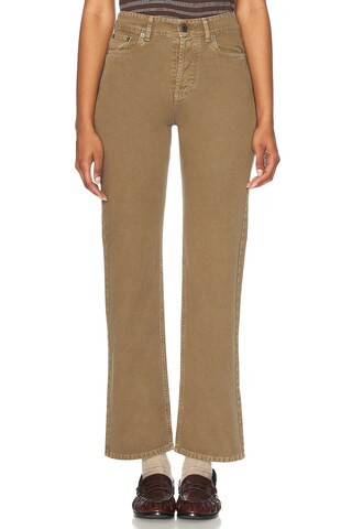 Miu Miu Straight Leg Jeans in Olive | FWRD 