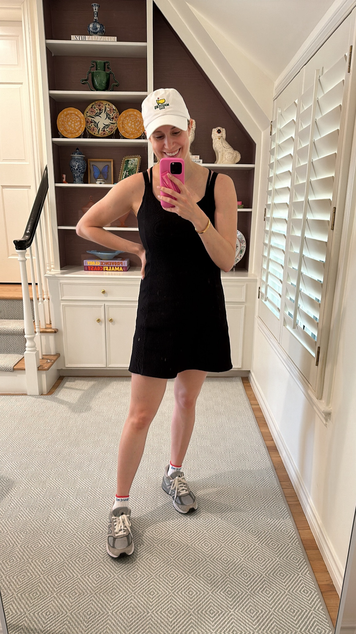 My go to outfit running around the house when I’m not out and about. I love this exercise dress right now - it is great for postpartum with stretch and the straps were great for nursing and made things easy. I love to wear these and can play on the floor with baby and go on walks and still feel cute for the day! It comes in a few different colors and also have it in the light blue color that I love! 

#LTKActive