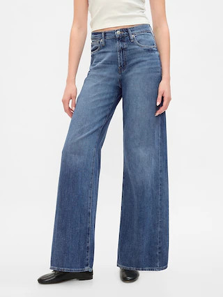 High Rise Wide-Leg Jeans | Gap Factory