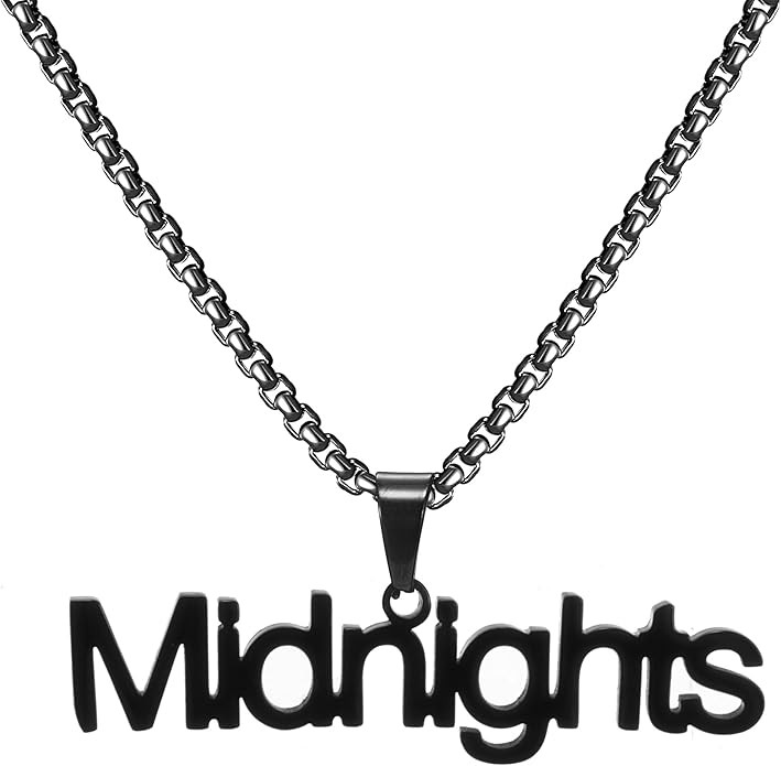 Album Song Title Necklace for Men, TS Inspired Necklace for Music Lover, Singer Fans Gifts Neckla... | Amazon (US)