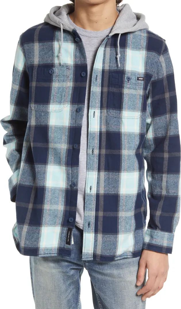Vans Lopes Plaid Hooded Flanel Button-Up Shirt | Nordstrom | Nordstrom