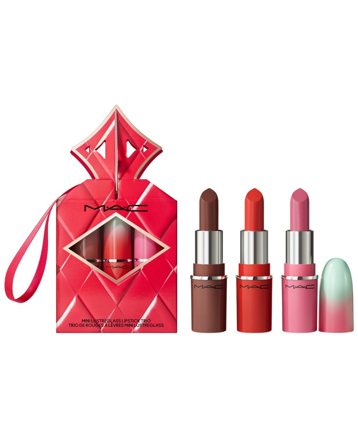 Mac 3-Pc. Wildest Gleams Mini Lustreglass Lipstick Gift Set - Brights | Macy's