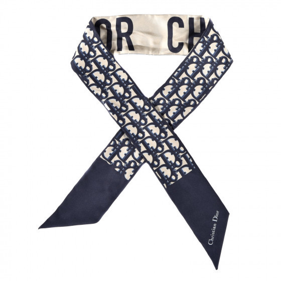 CHRISTIAN DIOR

Silk Oblique Mitzah Scarf Blue | Fashionphile