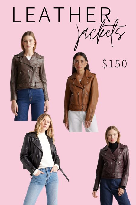 Affordable leather jacket at Quince. It comes in 4 colors!

#LTKGiftGuide #LTKstyletip #LTKSeasonal