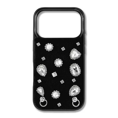 Hello Lux iPhone Air Gemstone Phone Case Black Velvet | Target