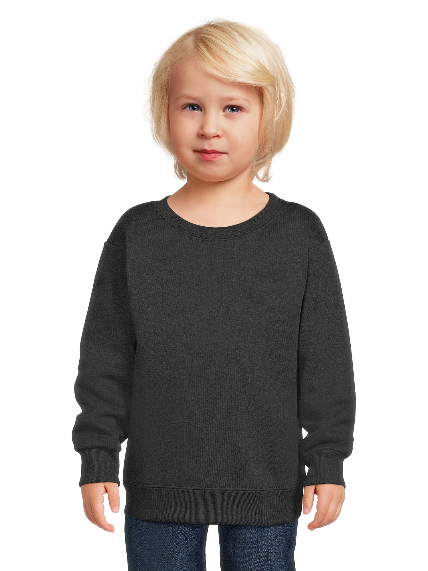 Garanimals Toddler Boy Long Sleeve Solid Fleece Sweatshirt, Sizes 2T-5T - Walmart.com | Walmart (US)