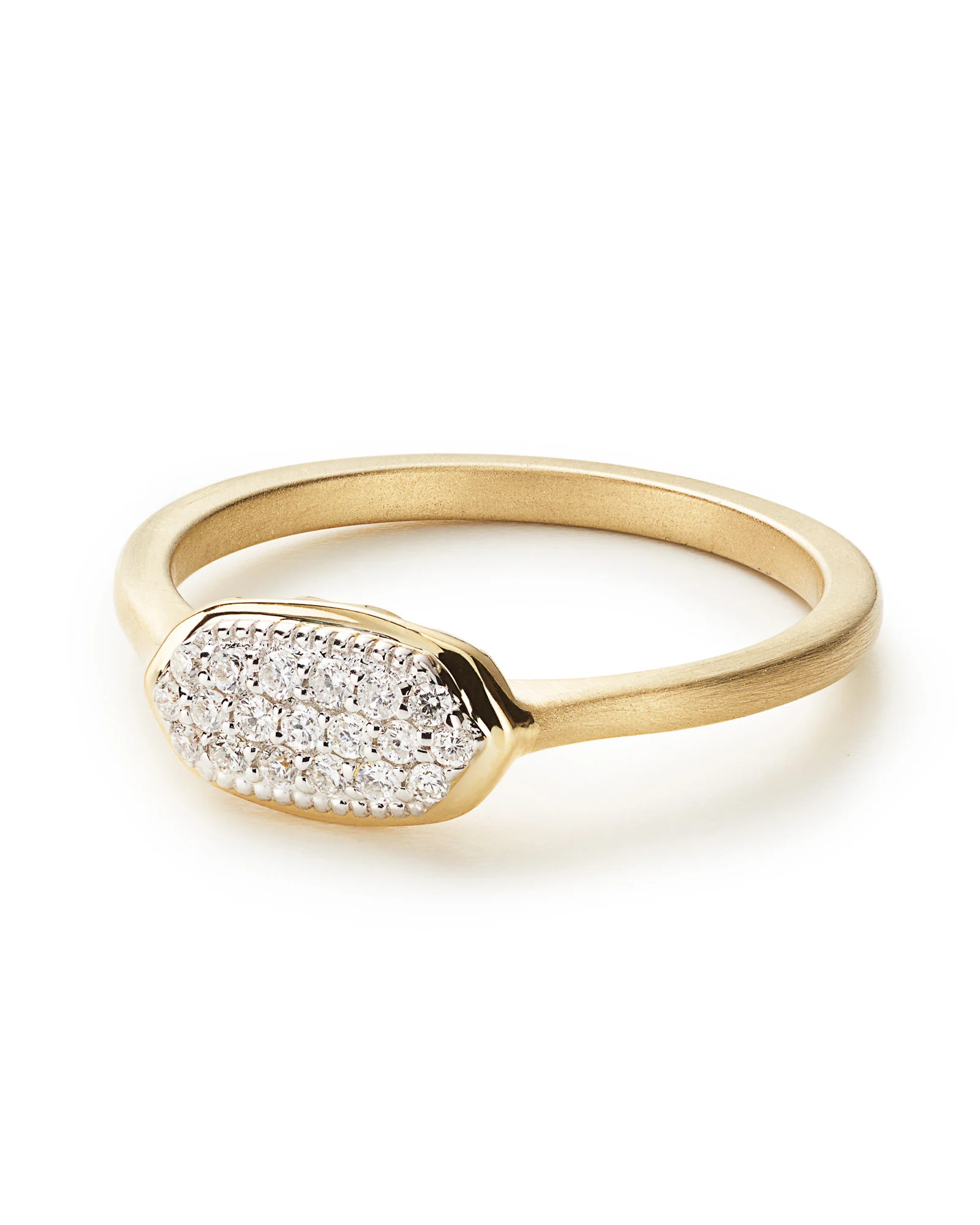 Isa Ring in Pave Diamond and 14k Yellow Gold | Kendra Scott