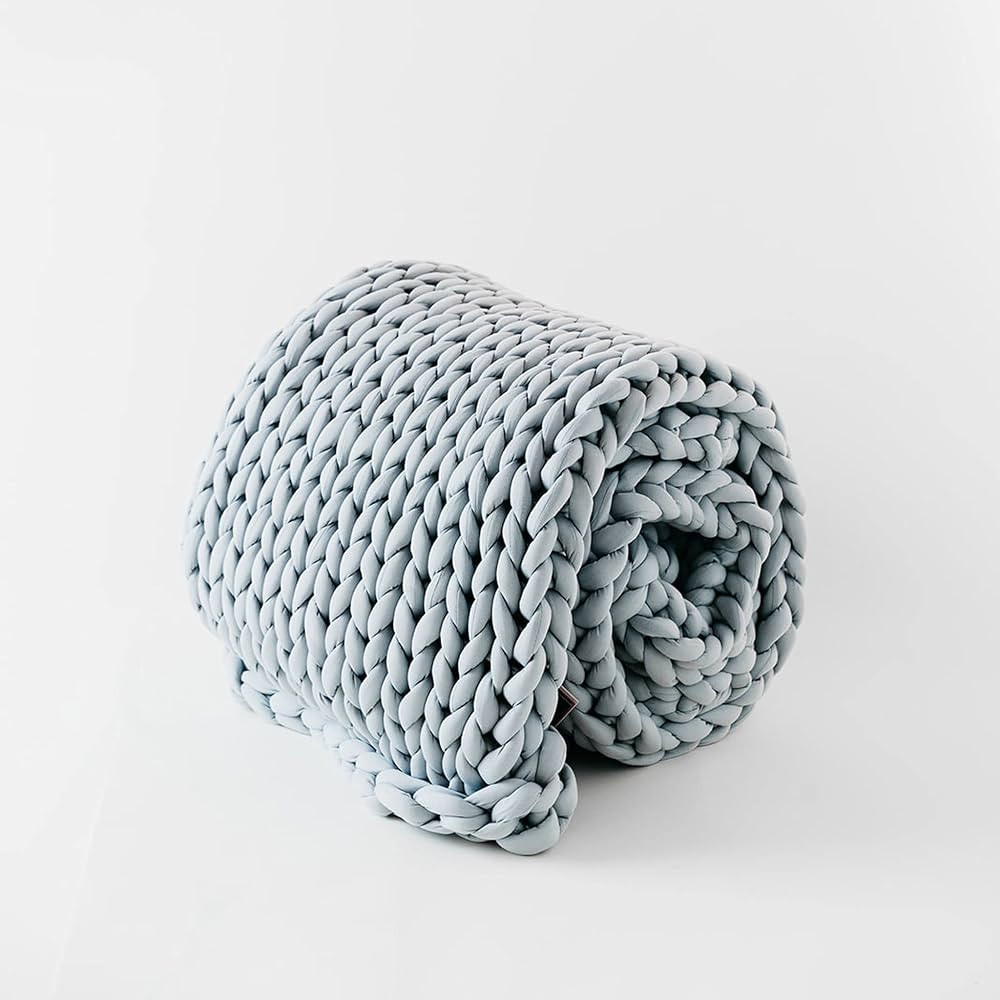 Nuzzie Chunky Knit Blanket - Breathable, Cooling, Hand Made Knit Throw Blanket for Sleep - Machin... | Amazon (US)