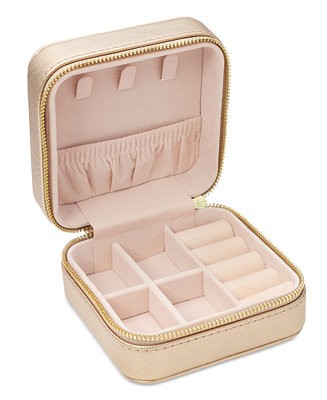 On 34th Mini Travel Zip-Around Jewelry Box  - Macy's | Macy's