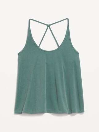 Rib-Knit Strappy Tank Top | Old Navy (US)