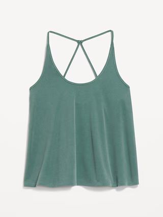 Rib-Knit Strappy Tank Top | Old Navy (US)